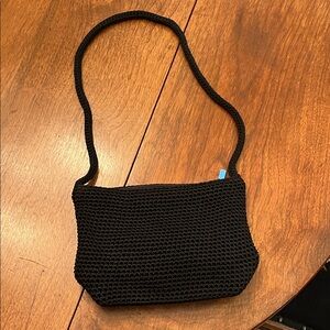 The Sak Black Knit Crossbody Bag